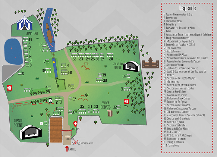 Le plan de la fête